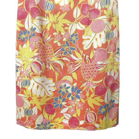 Talbots Women’s Dress Size 2 Multicolor Floral Tropical Vacation Sleeveless - Picture 3 of 6